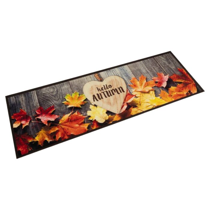 Tapis de cuisine lavable impression d'automne 60x180 cm velours – Image 1