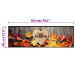 Tapis de cuisine lavable impression d'automne 60x180 cm velours – Image 4