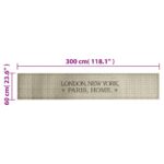 Tapis de cuisine lavable imprimé Home capitales 60x300 cm – Image 4