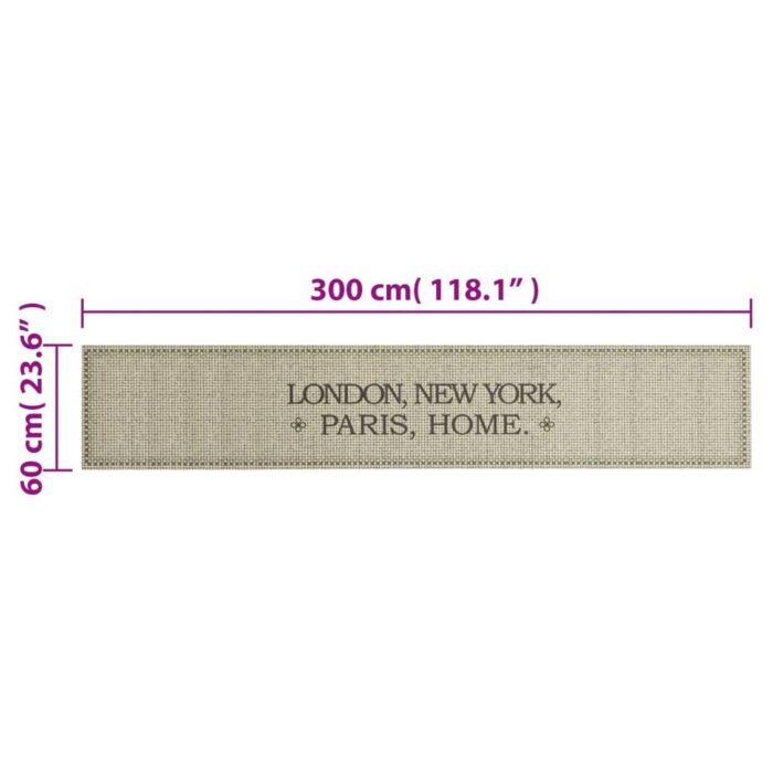 Tapis de cuisine lavable imprimé Home capitales 60x300 cm – Image 4