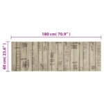 Tapis de cuisine lavable impression de clôture 60x180cm velours – Image 4