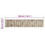 Tapis de cuisine lavable impression de clôture 60x300cm velours – Image 4