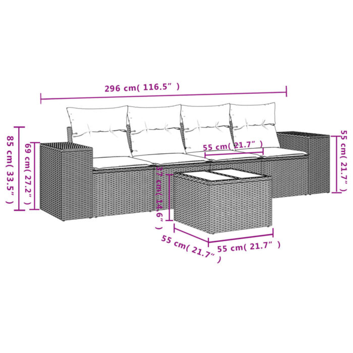 VXL8721012946408_g_en_hd_5.jpg Salon de jardin avec coussins 5 pcs beige résine tressée – Image 5