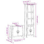 Ensemble de meubles de salle de bain 2 pcs bois de pin massif – Image 7