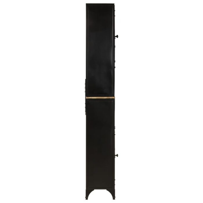 VXL8721012988743_g_en_hd_3.jpg Armoire de salle de bain 40x27x180 cm fer et bois de manguier – Image 3