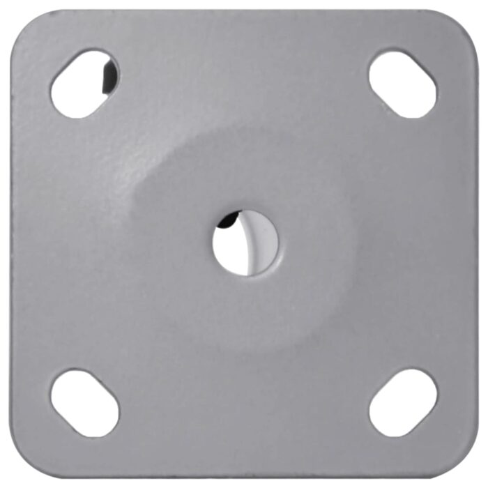 Base de parasol pour mât Ø32/34/38 mm argenté acier – Image 3