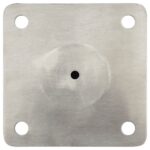 Base de parasol pour mât Ø38/48 mm argenté acier – Image 3