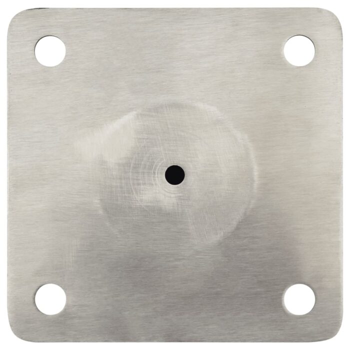 Base de parasol pour mât Ø38/48 mm argenté acier – Image 3