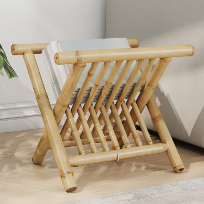 Porte-revue 42x30,5x34,5 cm bambou – Image 1