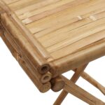Table à plateau pliante 70,5x42,5x80 cm bambou – Image 7