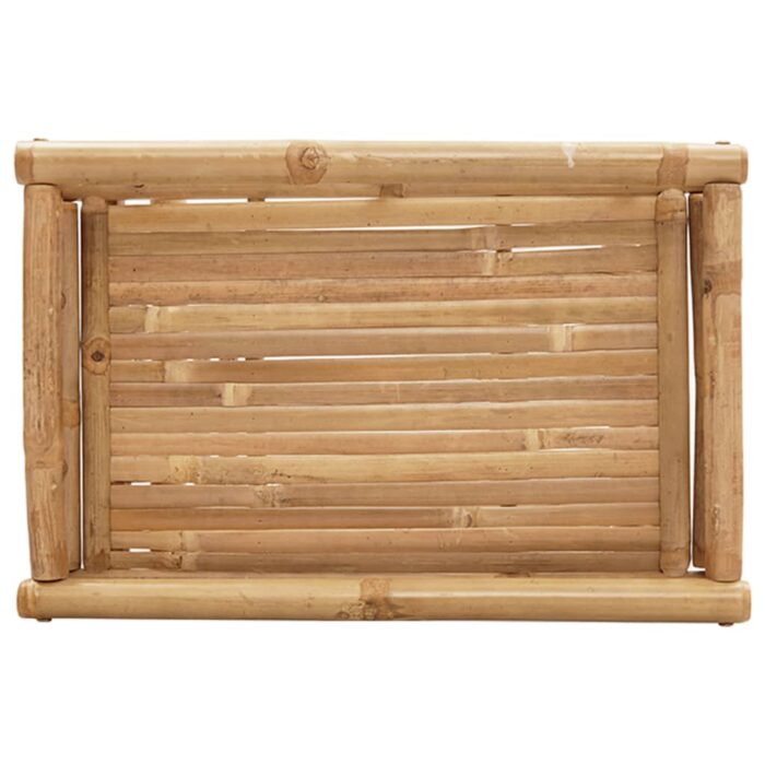 Table à plateau pliante 60x40x68 cm bambou – Image 6