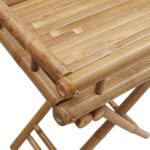 Table à plateau pliante 60x40x68 cm bambou – Image 7