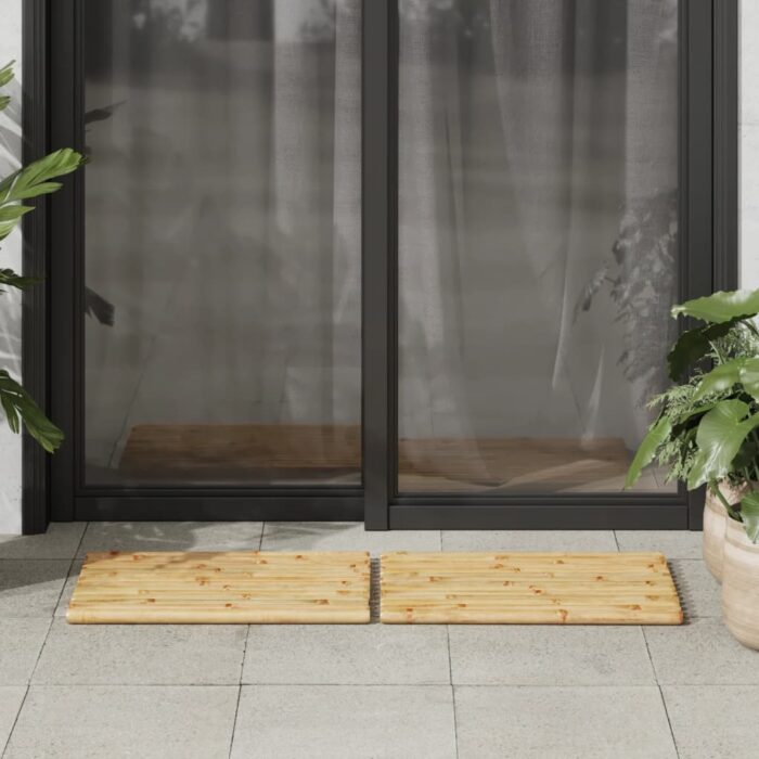 Tapis de bain 2 pcs 50x35 cm bambou – Image 2