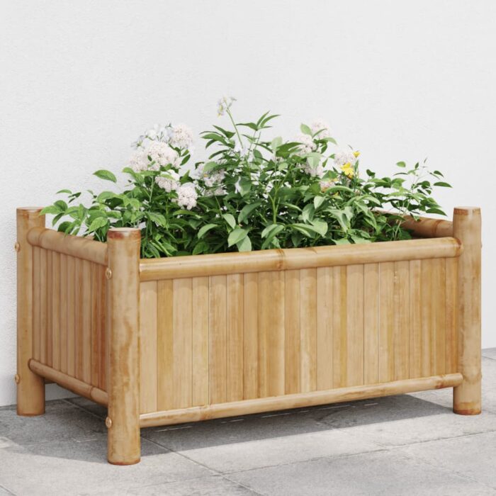 Jardinière 50x30x25 cm bambou – Image 1