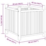 Jardinière 50x50x50 cm bambou – Image 6