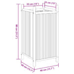 Jardinière 40x40x80 cm bambou – Image 6