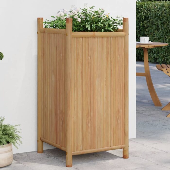 Jardinière 40x40x80 cm bambou – Image 1