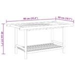 Table basse 90x50x45 cm bambou – Image 6