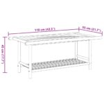 Table basse 110x55x45 cm bambou – Image 6