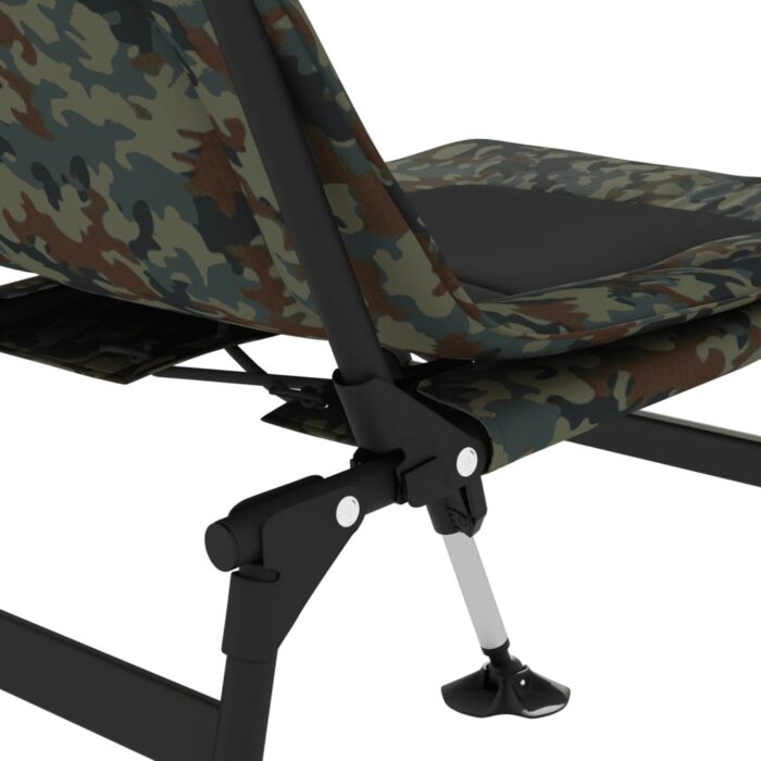 Chaise de pêche avec pieds à boue réglables pliable camouflage – Image 6