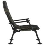 Chaise de pêche avec accoudoir pliable camouflage – Image 2