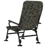 Chaise de pêche avec accoudoir pliable camouflage – Image 3