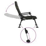 Chaise de pêche avec accoudoir pliable camouflage – Image 4