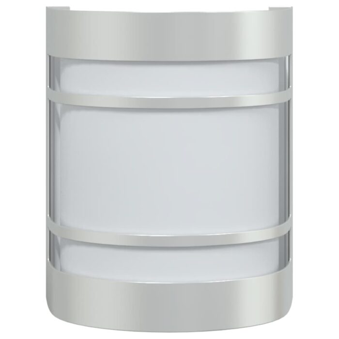 Appliques murales d'extérieur 2pcs argenté acier inoxydable – Image 2