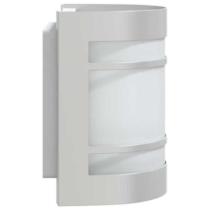 Appliques murales d'extérieur 2pcs argenté acier inoxydable – Image 3