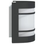 Appliques murales d'extérieur 2 pcs noir acier inoxydable – Image 3