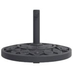 Base de parasol pour mâts Ø38 / 48 mm 9 kg demi-rond – Image 2
