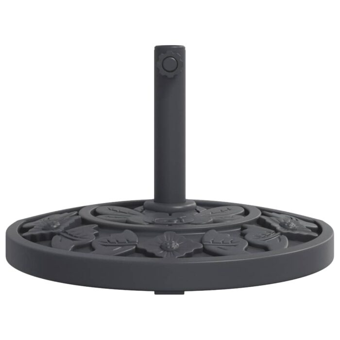 Base de parasol pour mâts Ø38 / 48 mm 9 kg demi-rond – Image 2