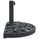 Base de parasol pour mâts Ø38 / 48 mm 9 kg demi-rond – Image 3