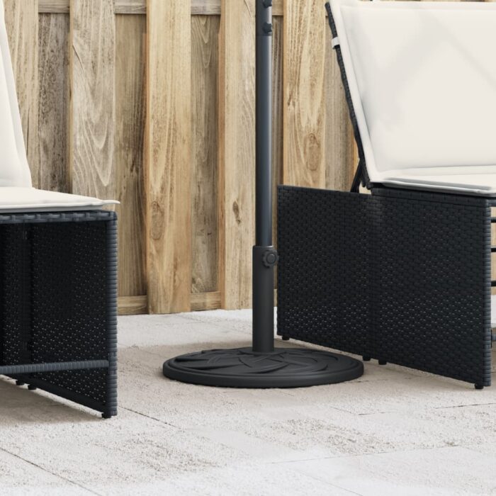 Base de parasol pour mâts Ø38 / 48 mm 12 kg rond – Image 1