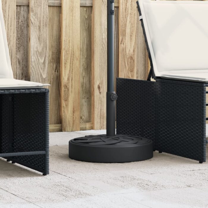 Base de parasol pour mâts Ø38 / 48 mm 25 kg rond – Image 1