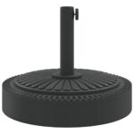 Base de parasol pour mâts Ø38 / 48 mm 25 kg rond – Image 3