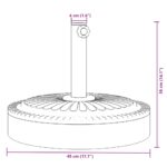 Base de parasol pour mâts Ø38 / 48 mm 25 kg rond – Image 6