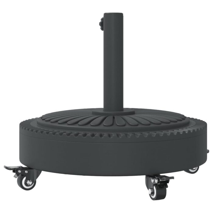 Base de parasol avec roues pour mâts Ø38 / 48 mm 27 kg rond – Image 4