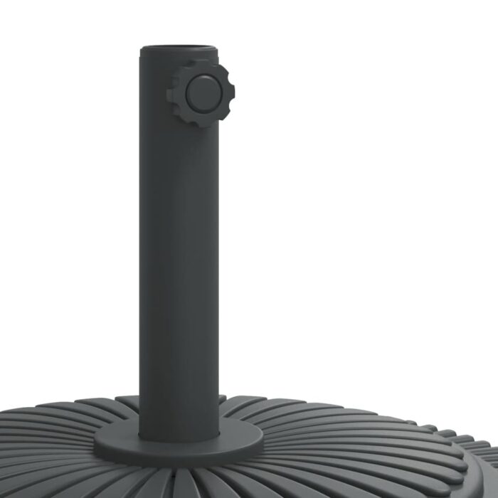 Base de parasol avec roues pour mâts Ø38 / 48 mm 27 kg rond – Image 5