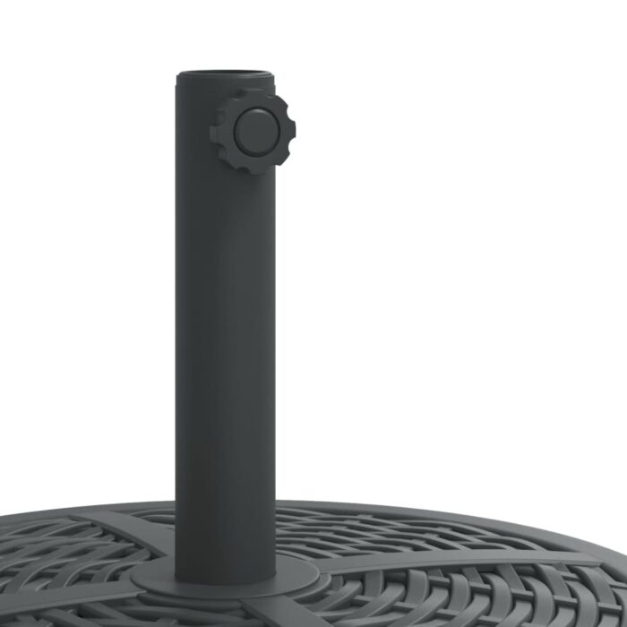 Base de parasol pour mâts Ø38 / 48 mm 12 kg rond – Image 5
