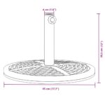 Base de parasol pour mâts Ø38 / 48 mm 12 kg rond – Image 6