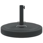 Base de parasol avec poignées pour mâts Ø38 / 48 mm 25 kg rond – Image 3