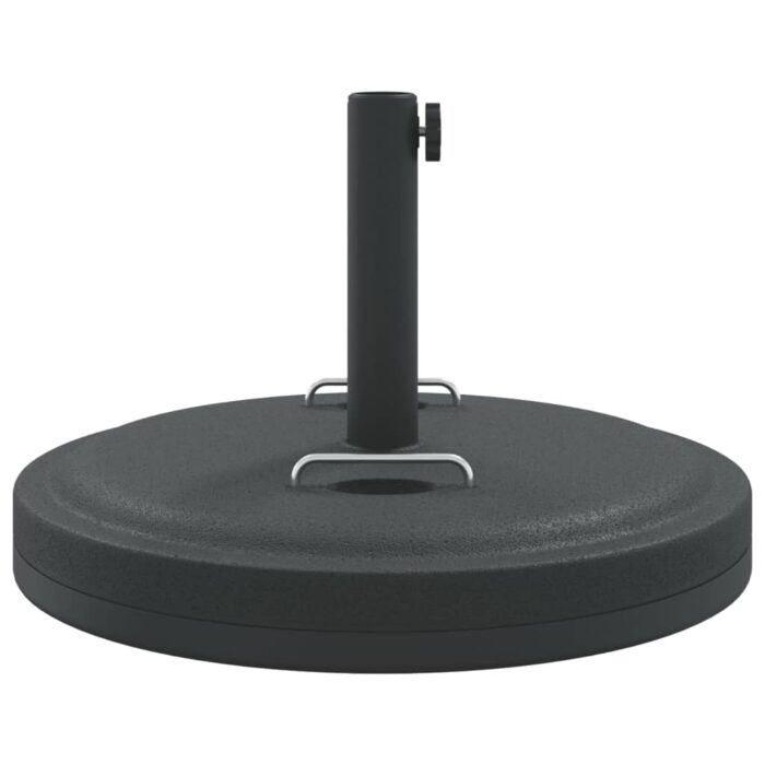 Base de parasol avec poignées pour mâts Ø38 / 48 mm 25 kg rond – Image 3