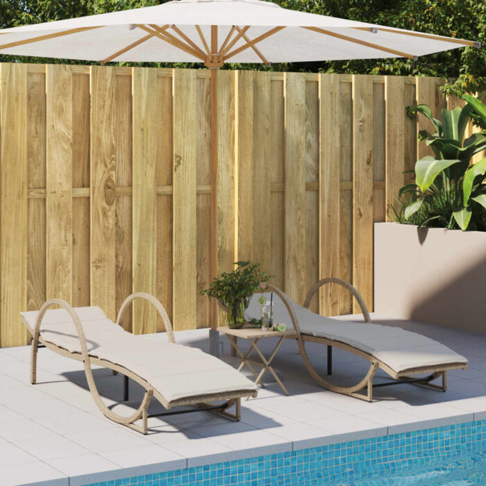 VXL8721102501333_m_en_hd_1.jpg Chaises longues lot de 2 avec coussins beige résine tressée – Image 1