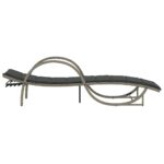 Chaises longues lot de 2 et coussins gris clair résine tressée – Image 3