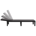 Chaise longue réglable en hauteur à 4 positions polypropylène – Image 5