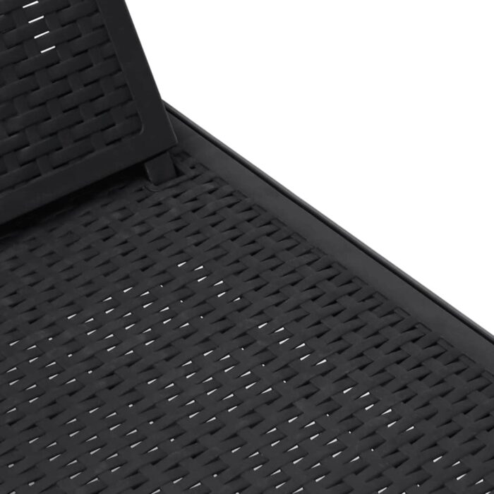 Chaise longue réglable en hauteur à 4 positions polypropylène – Image 7