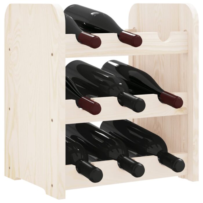Casier à vin 33x25x37 cm bois de pin massif – Image 2