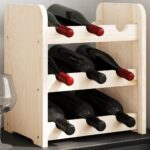 Casier à vin 33x25x37 cm bois de pin massif