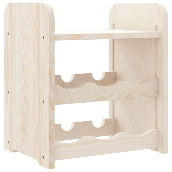 Casier à vin avec panneau supérieur 33x25x37 cm bois pin massif – Image 5